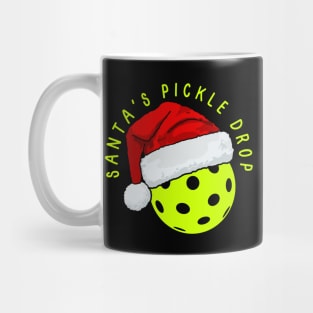 Santa's Pickle Drop. Pickleball, Christmas Mug